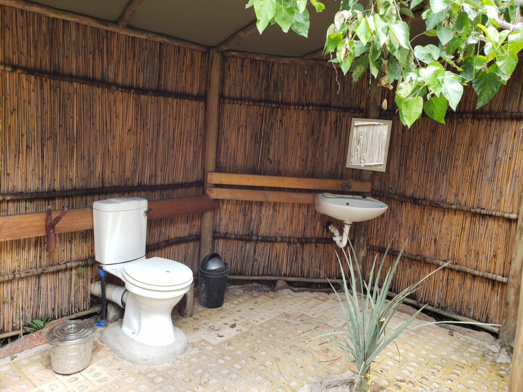 Ablution facilities at Lazy River Okavango